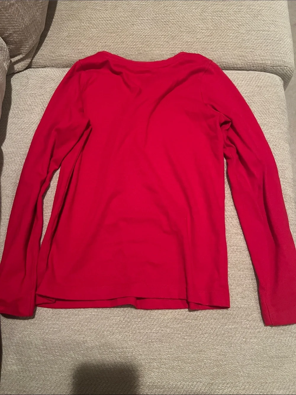Gymboree Bright Red Long Sleeve Pocket Tee